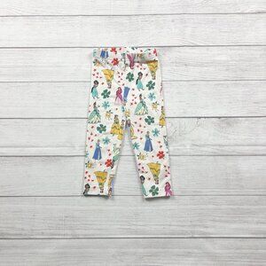 Hanna Andersson Disney Collection Girls Leggings Princess Print Stretch Pants 2T